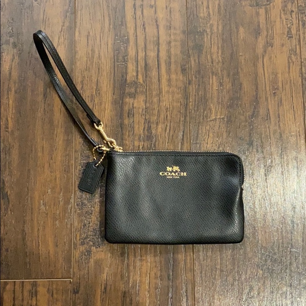 Coach Black Wristlet